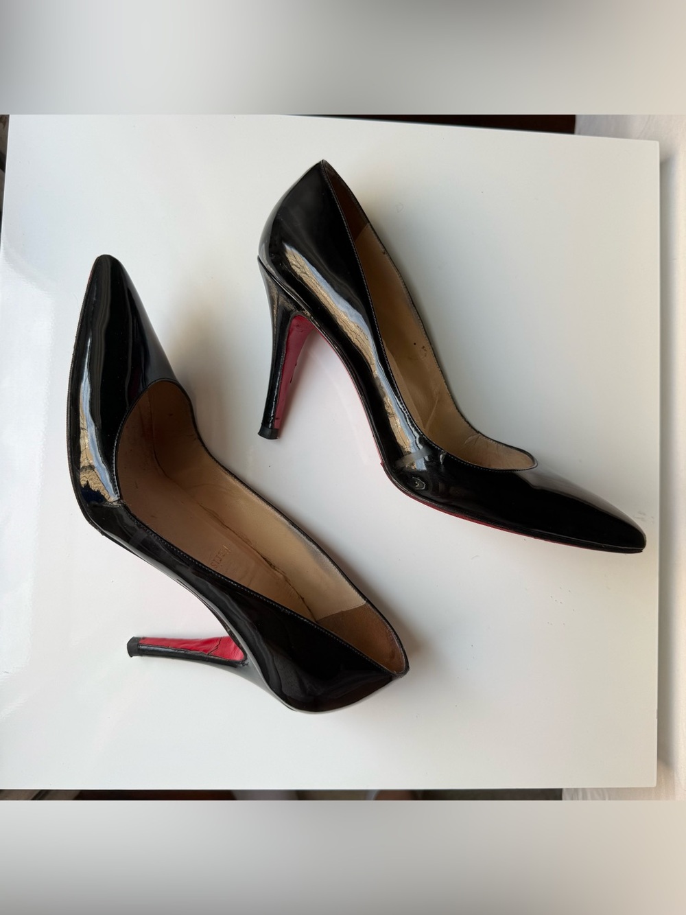Christian Louboutin Patent Leather Pointed Toe Heels